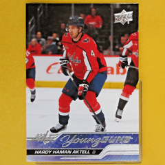 2023-24 Upper Deck Series 2 Hardy Haman Aktell  #473 Young Guns Rookie Capitals